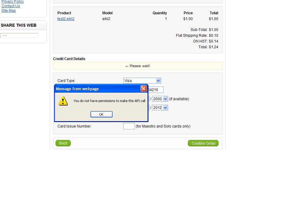 no permission to make API call.JPG