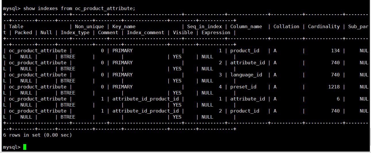 screenshot #2 - show indexes of table oc_product_attribute before upgrade.jpg