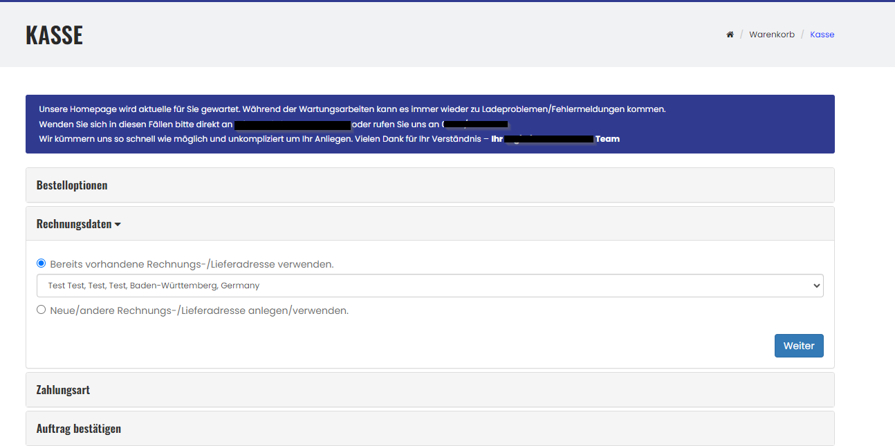 Checkout maintanance notice (Blue Box).png